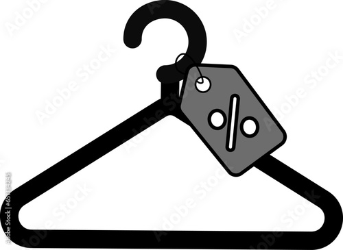 vector illustration of hanger on transparent background