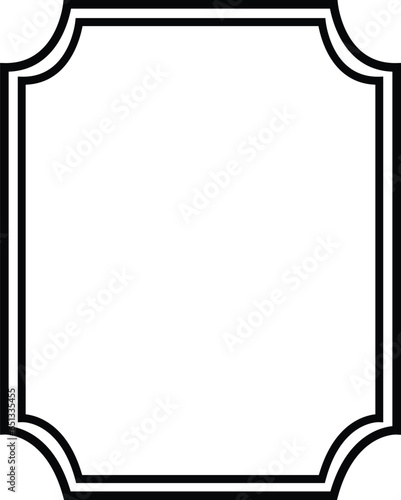 Decorative frames. Retro ornamental frame, vintage rectangle ornaments and ornate border. Decorative wedding frames, antique museum picture borders Isolated icons vector set