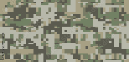 seamless digital camo pattern for army uniform