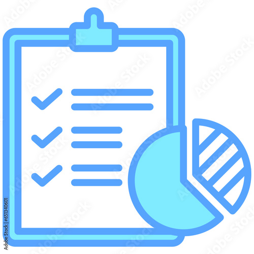 Survey icon often used in design, websites, or applications, banner, flyer to convey specific concepts related to Assessment, educational, evaluative, and analytical purposes.