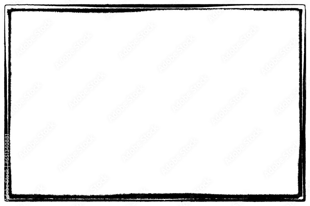 Vintage photo film double frame of an old camera with transparent background (png image).