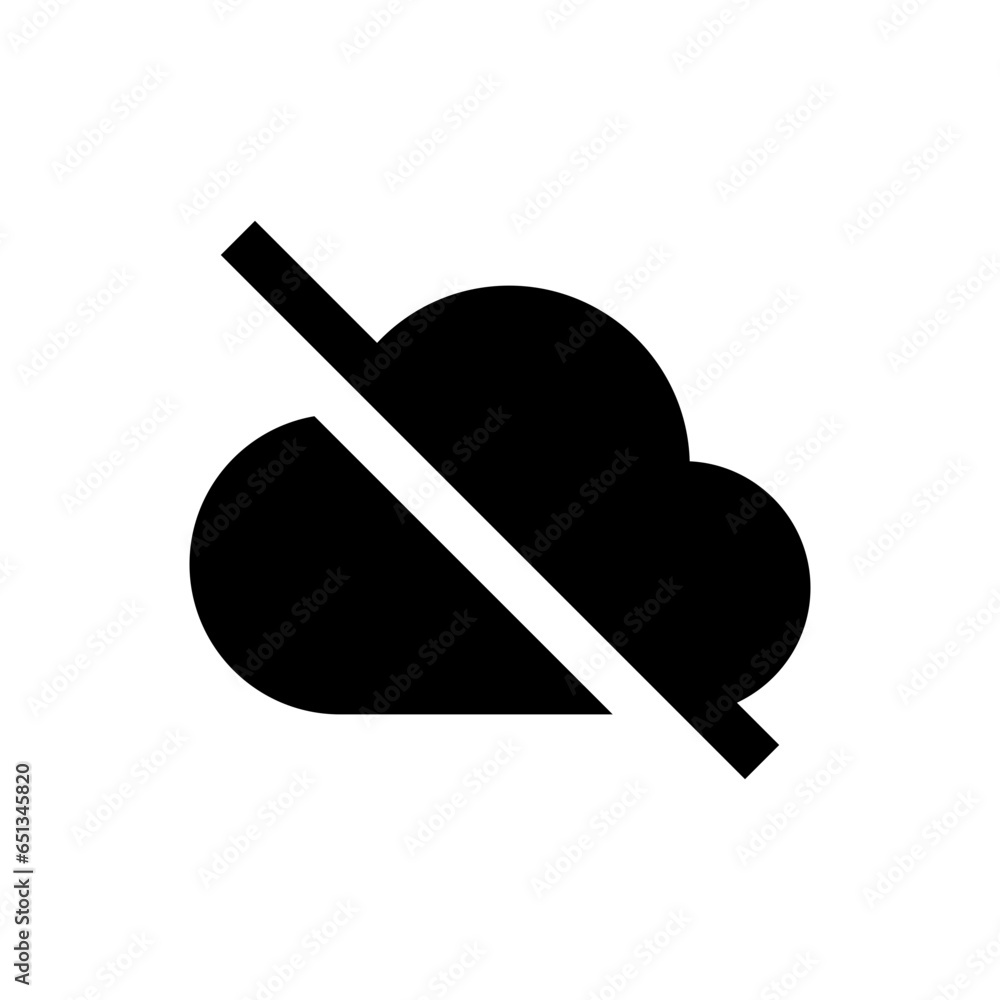 Cloud off icon , drive data storage disable icon , No Cloud computing icon sign - clouds offline symbol for apps and website Cloud off icon , drive data storage disable icon , No Cloud computing icon sign - clouds offline symbol for apps and website