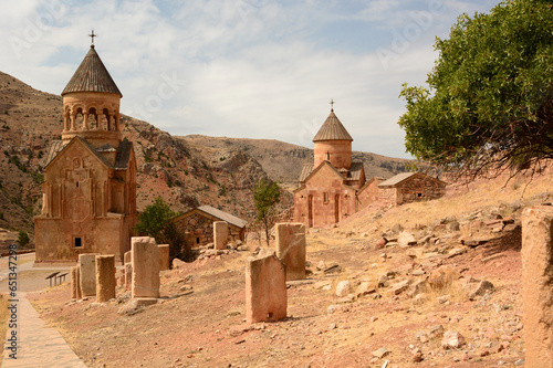 View of Noravank. Amaghu valley. Armenia