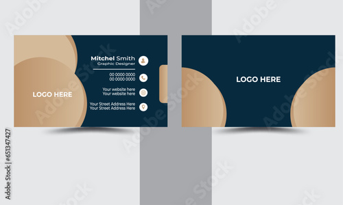 Professional Modern simple business card design template. 