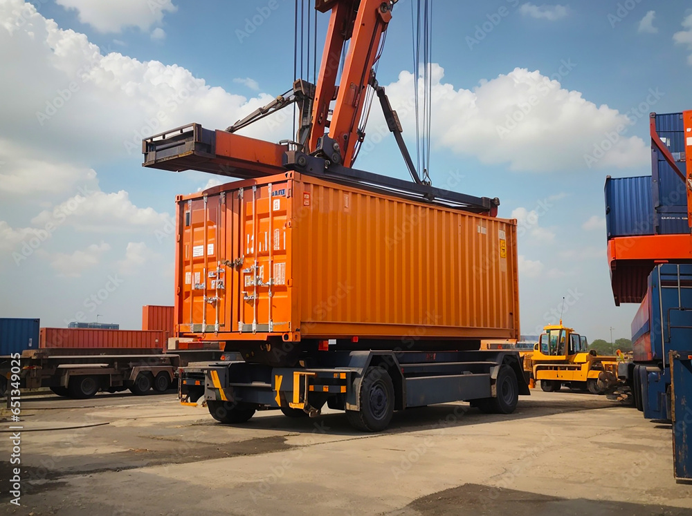 crane truck logistic container crane truck logistic container