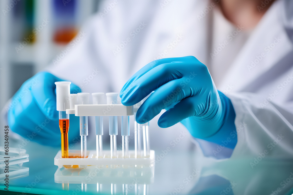 A scientist conducting experiments in a laboratory A scientist conducting experiments in a laboratory