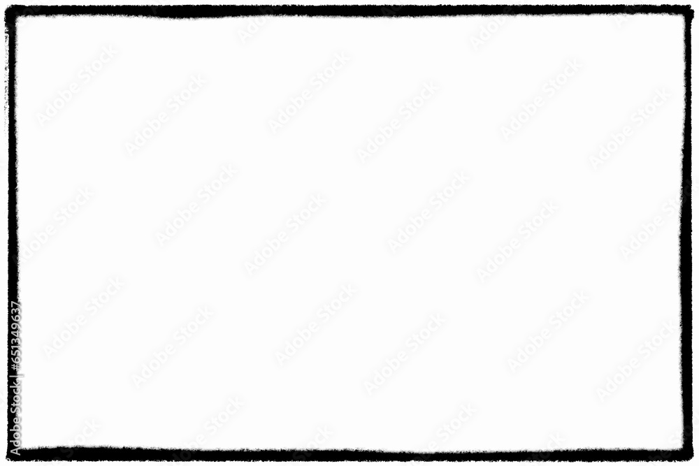 Retro photo film frame with transparent background (png image)
