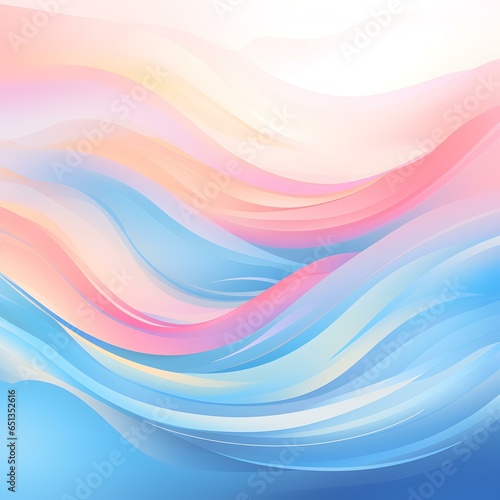 Abstract ocean wave with sun and sky curvy lines and fluid swirls Copy space backdrop for text