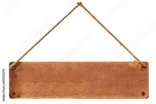 wooden signboard isolated on white