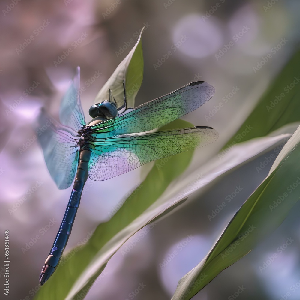 A tree with leaves that resemble delicate, iridescent dragonfly wings, shimmering in the gentlest breeze2 A tree with leaves that resemble delicate, iridescent dragonfly wings, shimmering in the gentlest breeze2