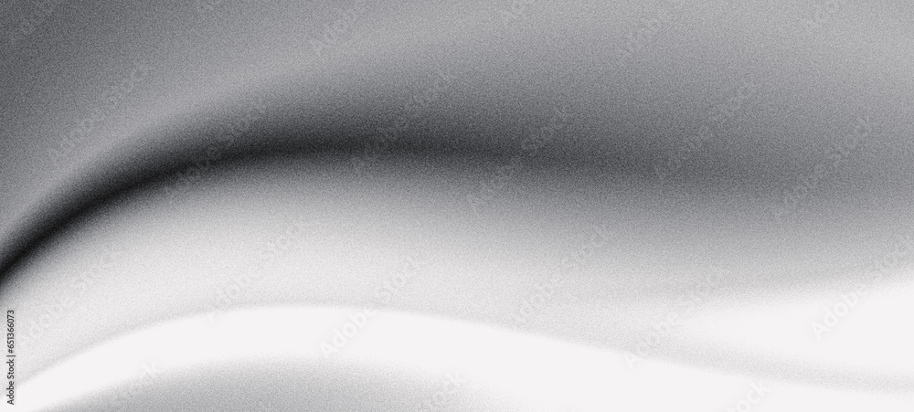Fototapeta premium Abstract grey grain texture gradient wave background monochrome banner website header landing page design