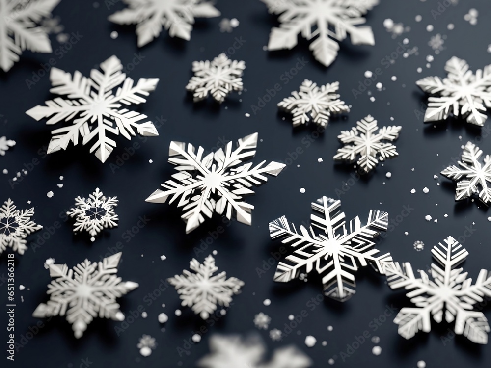 winter composition, pattern made of snowflakes on pastel blue background. winter composition, pattern made of snowflakes on pastel blue background.