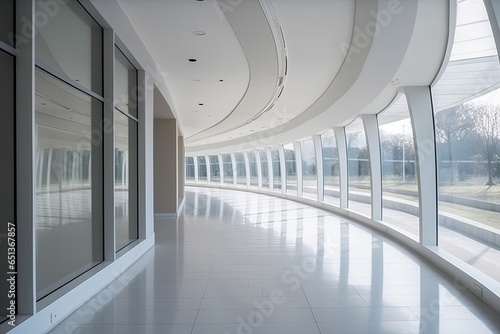 Contemporary Glass Corridors, Ultra Modern Architecture