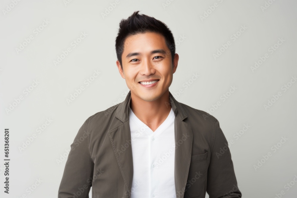 Group portrait photography of a Vietnamese man in his 30s against a white background Group portrait photography of a Vietnamese man in his 30s against a white background