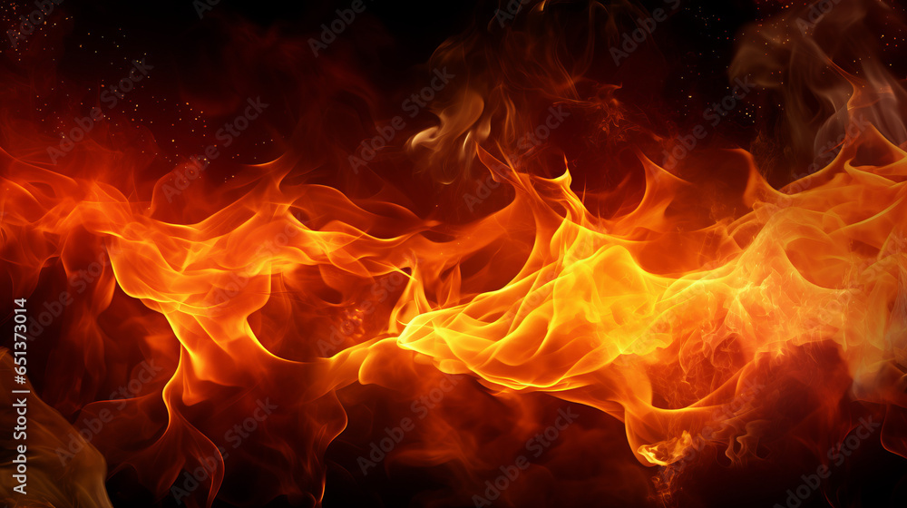 Fire Background Copy space