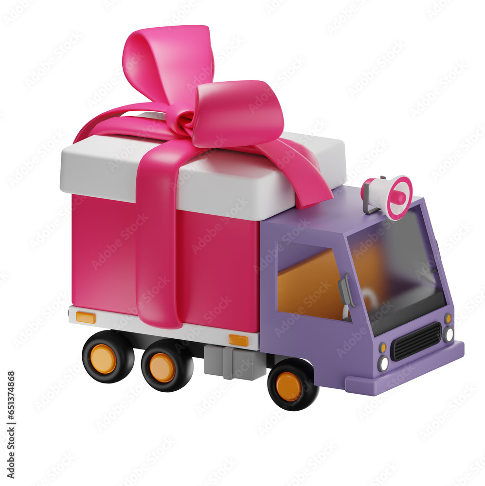 gift box delivery concept illustration gift box delivery concept illustration