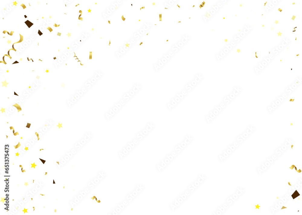 Happy Birthday congratulations banner design with Confetti and Glossy Glitter Ribbon for Party Holiday Background. Vector Illustration Happy Birthday congratulations banner design with Confetti and Glossy Glitter Ribbon for Party Holiday Background. Vector Illustration