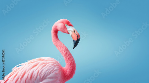 Fancy Flamingo,  advertising photography,   Pastel color palette background © basketman23