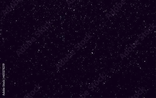 Starry night sky. Space vector background with realistic stars. Starry sky or universe wallpaper.