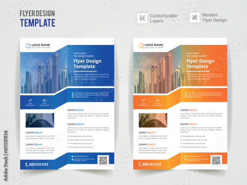 Modern Corporate Promotional Flyer Design Template