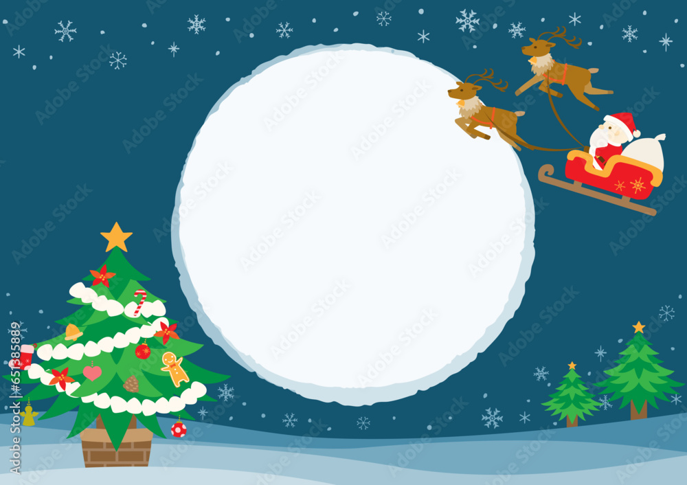 クリスマスの風景イラスト クリスマスの風景イラスト