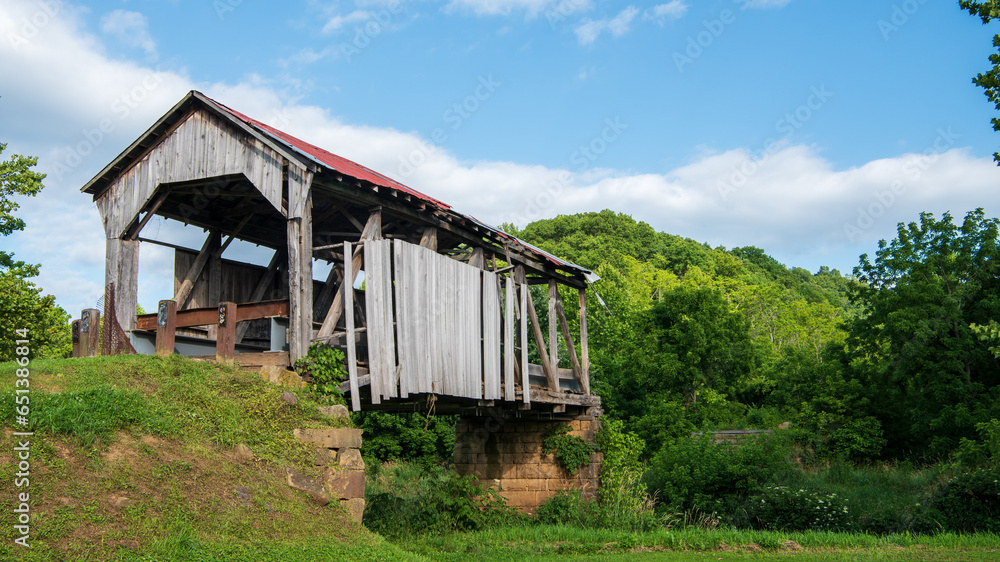 Knowlton Covered Bridge in Monroe County, Ohio Knowlton Covered Bridge in Monroe County, Ohio