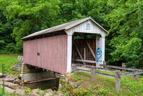 Henry Covered Bridge in Washington County, Ohio photo