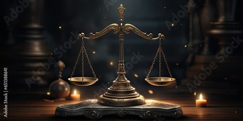 tip the scales of justice concept photo