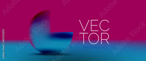Podium background adorned with fluid gradient color geometric shapes. Eye-catching and modern design. The liquid gradients infuse element of fluidity and energy