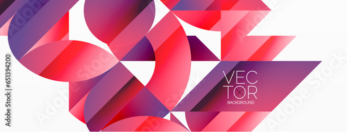 Abstract masterpiece formed by delicate interplay of circles, squares, and triangles. Geometric elements converge in harmonious chaos, evoking sense of modern creativity. Symphony of shapes