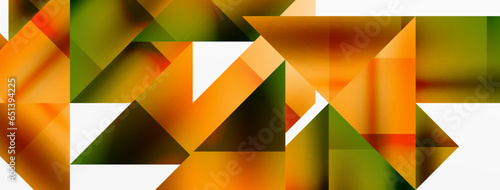 Captivating vector abstraction. Triangles interlock in mesmerizing dance, crafting dynamic geometric backdrop. Fusion of shapes and angles creates artful symphony of modern design