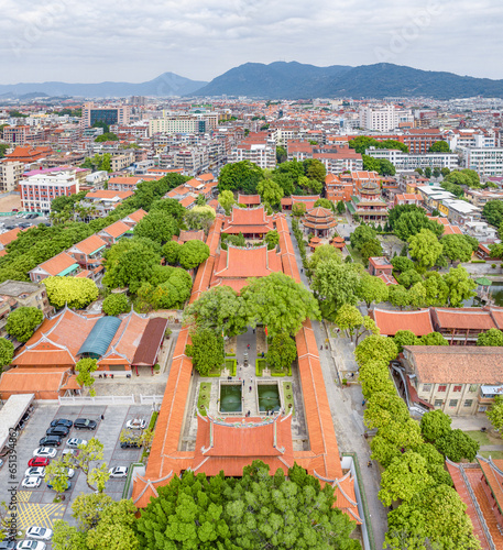 Aerial photography of Chengtian Temple in Quanzhou City, Fujian Province, China photo