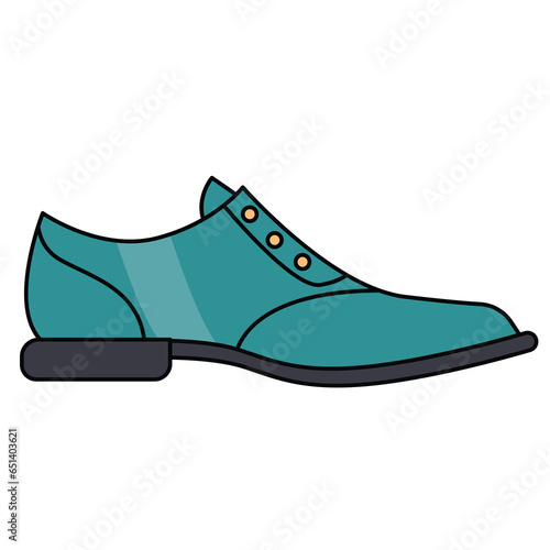 oxford derby boots formal vector illustration