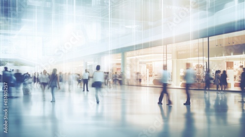 Blurred shopping people in shoppingmall background.