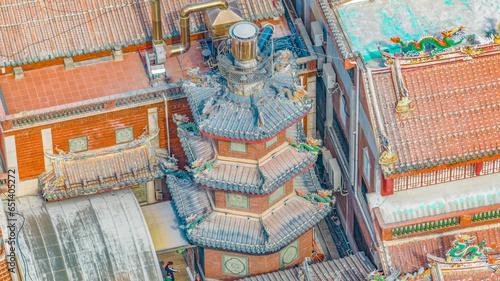 Aerial photography of Tonghuai Guanyue Temple in Licheng District, Quanzhou City, Fujian Province, China photo