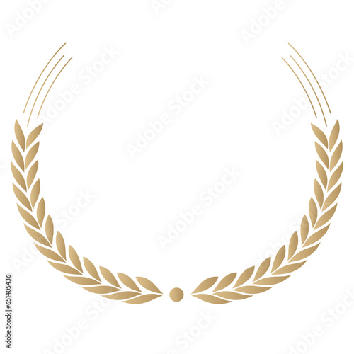 golden laurel wreath