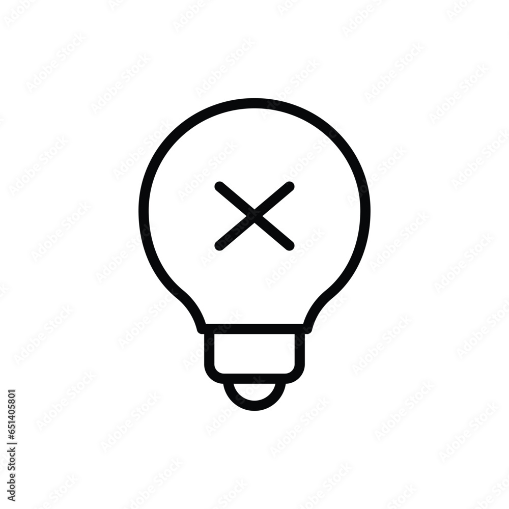 bulb icon design, illustration design