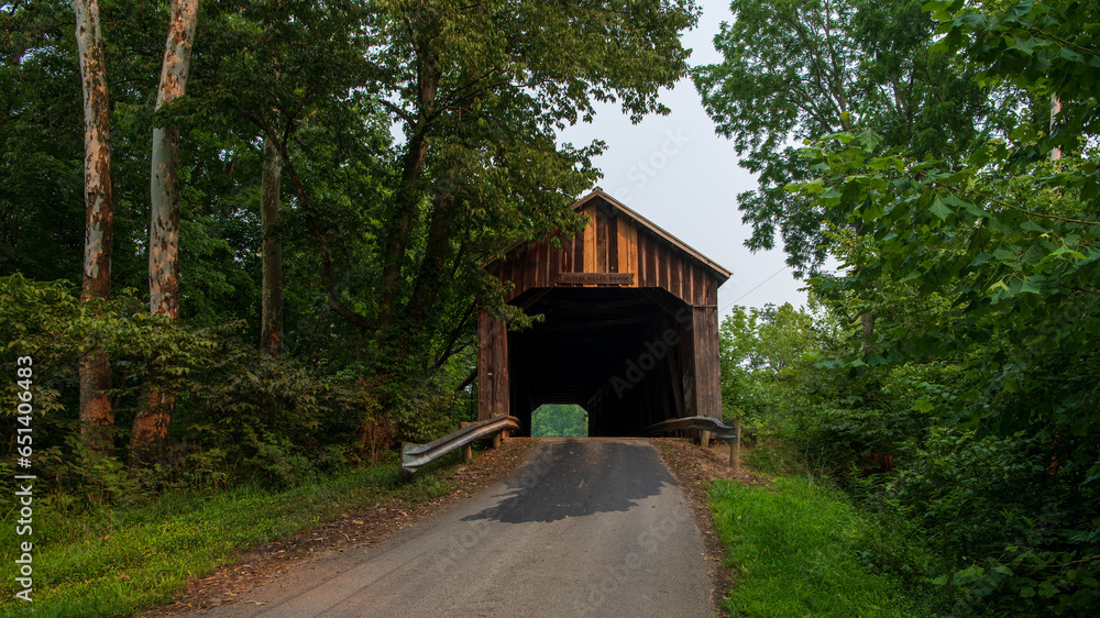 George Miller Road Covered Bridge in Brown County, Ohio George Miller Road Covered Bridge in Brown County, Ohio