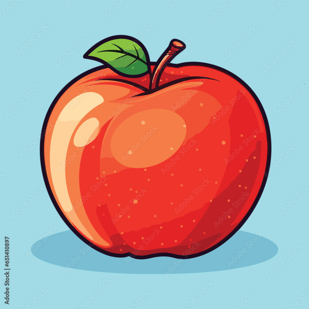vector apple fruit cartoon icon illustration vector apple fruit cartoon icon illustration