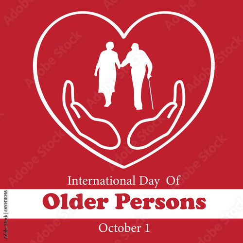 Respect and Celebrate: International Day for the Elderly Vector