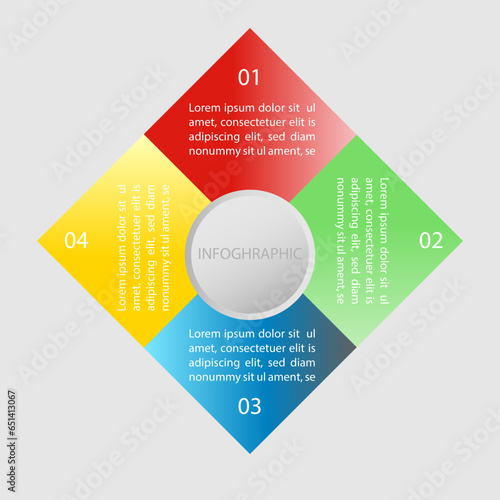 Vector infographic design template with 3 options or steps
