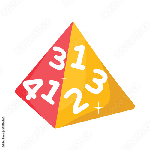 Magic pyramid vector colorful stickers Icon Design illustration. EPS 10 File