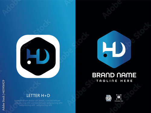 hd letter logo