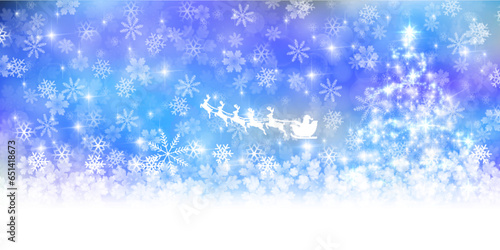 クリスマス　雪　冬　風景　背景