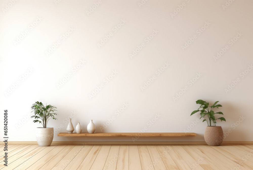 Modern living room interior with white walls Modern living room interior with white walls
