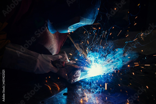 view of welder working photo