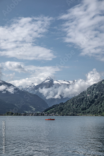 Lake and mountains  photo