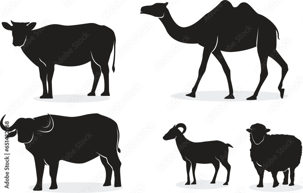 Animals Qurban silhouette