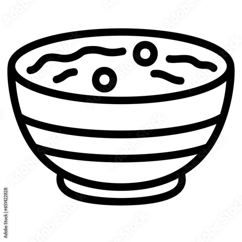 porridge outline icon