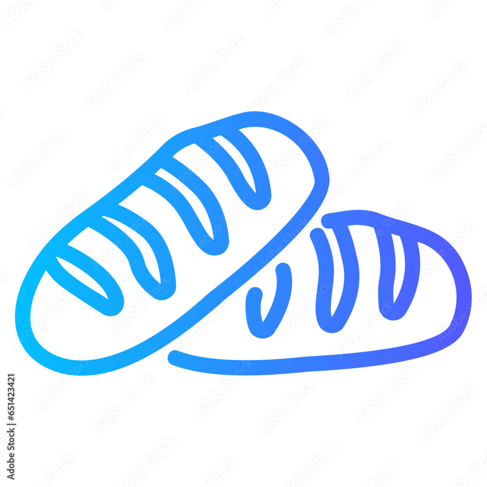 bread gradient icon bread gradient icon